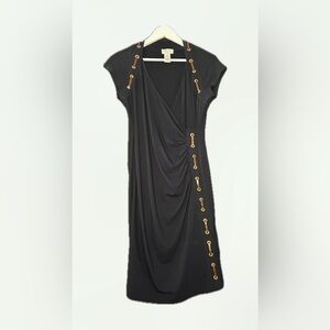 COPY - Liz Claiborne Dress, Summer Dress Green Pattern Mini, Size M (6/8)